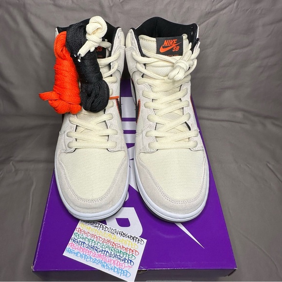 NWT 2022NIKE SB DUNK HIGH PRO PRM SAN FRANCISCO GIANTS SZ. 10.5 DEADSTOCK OG ALL - Picture 8 of 16